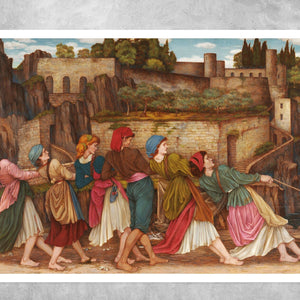 John Roddam Spencer Stanhope “Women of Sorrento” (c.1870 - 1880) - Mabon Gallery