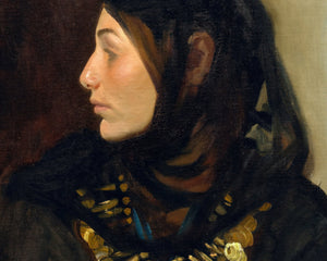 John Singer Sargent "Egyptian Woman (Coin Necklace)" (c.1891) - Mabon Gallery