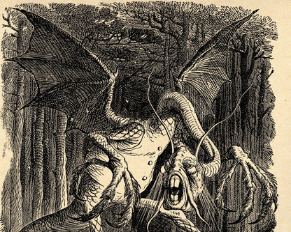 John Tenniel "Jabberwocky" (c.1871) Lewis Carroll - Mabon Gallery