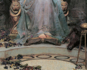John William Waterhouse "Circe Offering the Cup to Odysseus" (1891) - Mabon Gallery