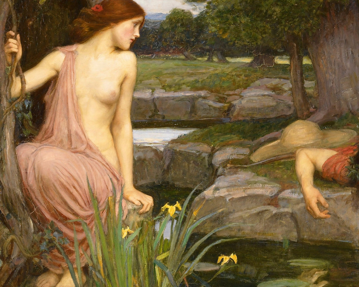 John William Waterhouse "Echo and Narcissus" (c. 1903) - Mabon Gallery