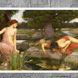 John William Waterhouse "Echo and Narcissus" (c. 1903) - Mabon Gallery