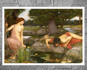John William Waterhouse "Echo and Narcissus" (c. 1903) - Mabon Gallery