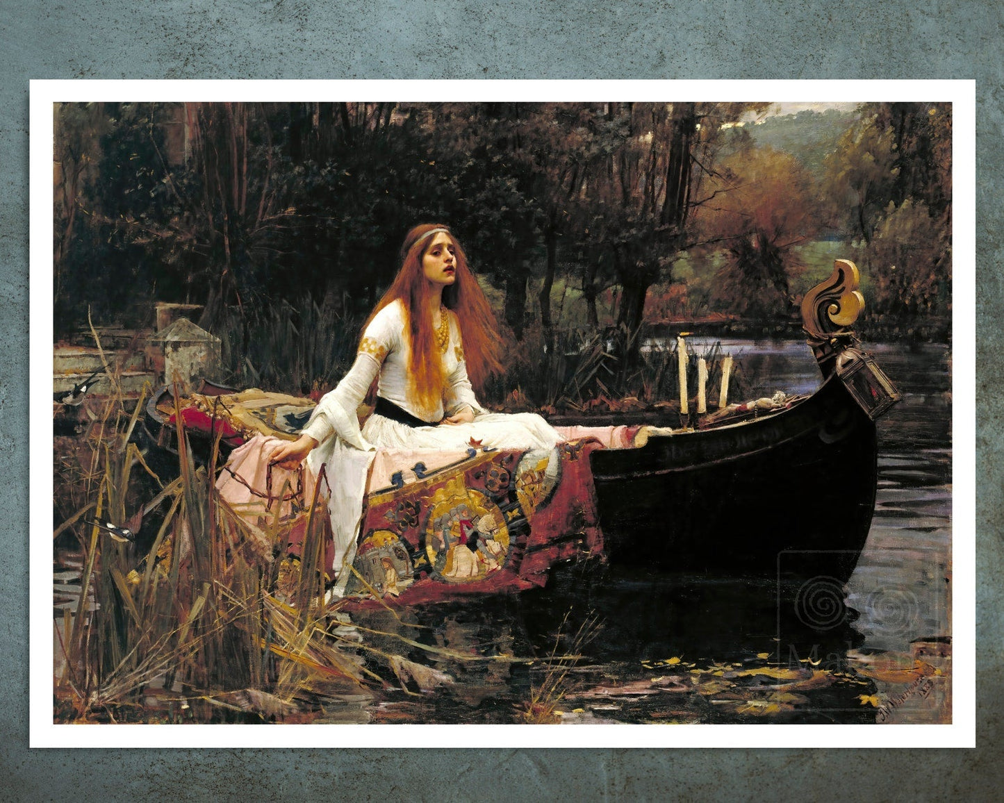John William Waterhouse "The Lady of Shallot" (c.1888) - Mabon Gallery