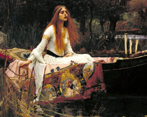 John William Waterhouse "The Lady of Shallot" (c.1888) - Mabon Gallery