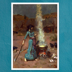 John William Waterhouse "The Magic Circle" (1886) - Mabon Gallery