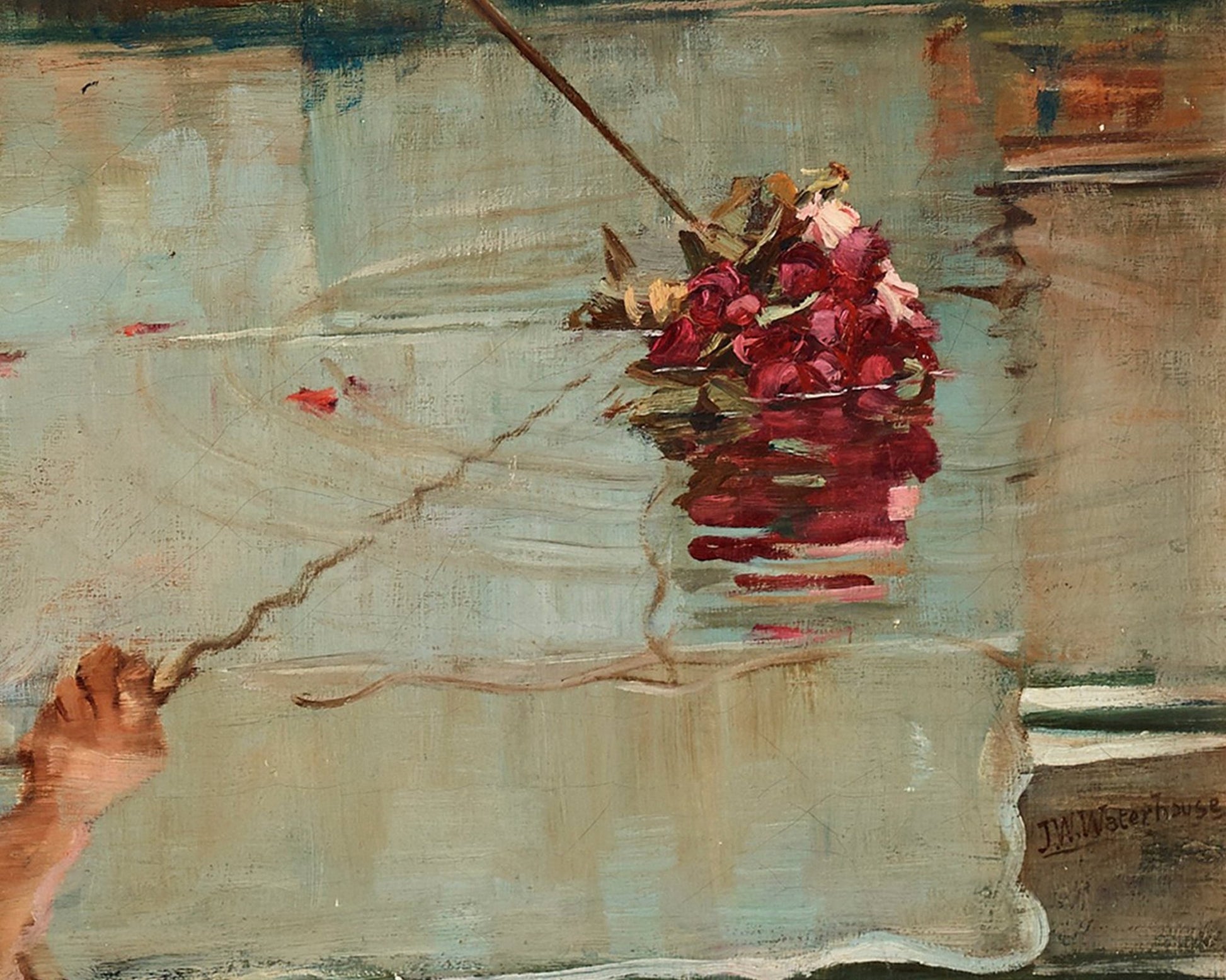 John William Waterhouse "The Rescue" (1890) - Mabon Gallery