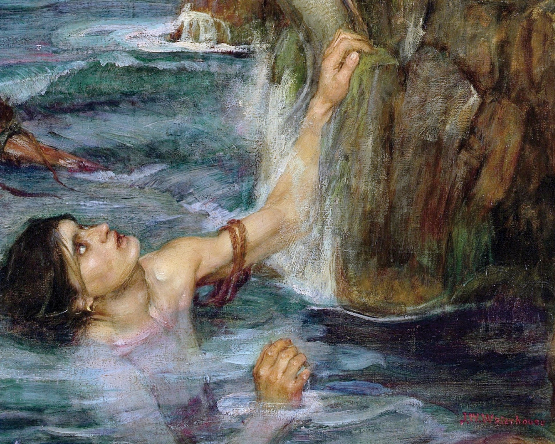 John William Waterhouse - "The Siren" (c.1900) - Mabon Gallery