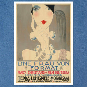 Josef Fenneker “Eine Frau Von Format" Vintage Movie Poster (c.1928) - Mabon Gallery