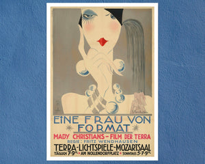 Josef Fenneker “Eine Frau Von Format" Vintage Movie Poster (c.1928) - Mabon Gallery