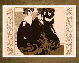 Josef Maria Auchentaller "Ver Sacrum Magazine Illustration" (c.1901) - Mabon Gallery