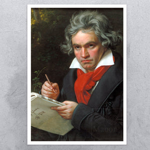 Joseph Karl Stieler "Portrait of Ludwig van Beethoven" (c.1820) - Mabon Gallery