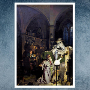 Joseph Wright of Derby "The Alchemist" (c.1771) - Mabon Gallery