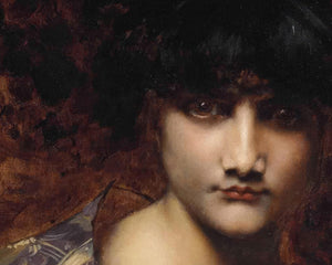 Juana Romani "A Dark Haired Beauty" (c.1900) - Mabon Gallery