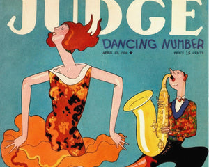 Judge Magazine Cover "April 1926 - Sax Appeal" - Mabon Gallery