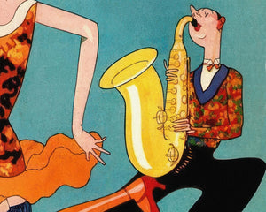 Judge Magazine Cover "April 1926 - Sax Appeal" - Mabon Gallery