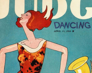 Judge Magazine Cover "April 1926 - Sax Appeal" - Mabon Gallery