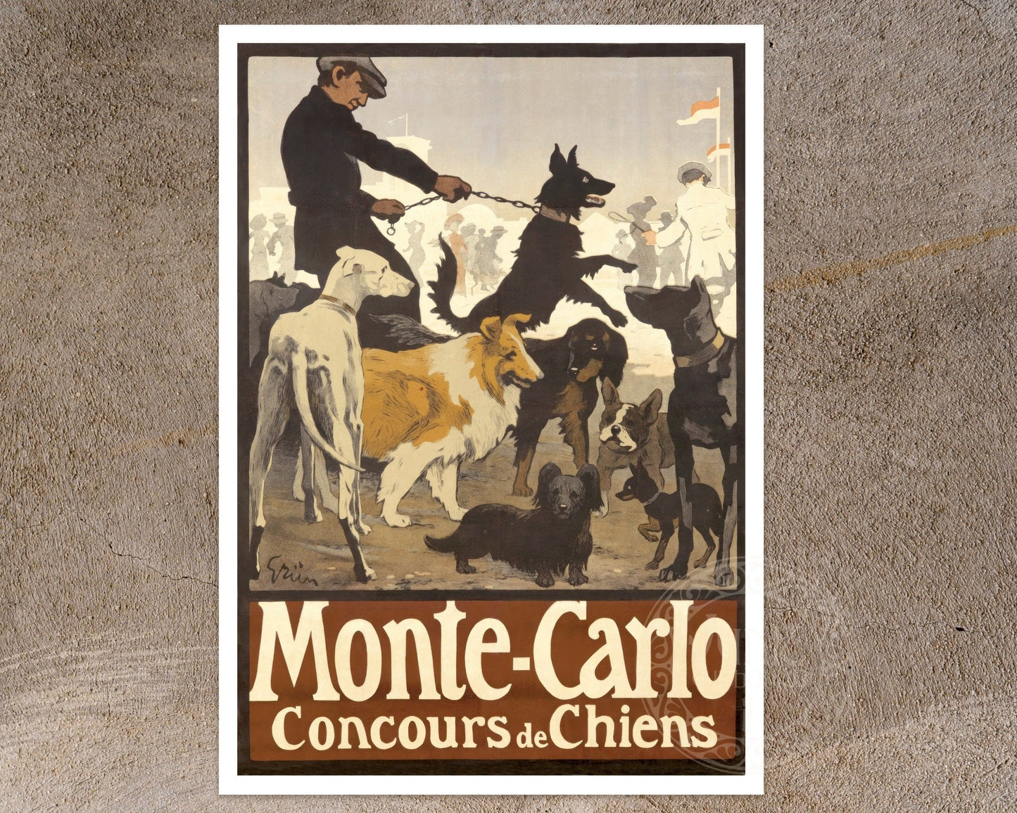 Jules Alexandre Grün "Monte - Carlo, Concours de Chiens" (c.1905) - Mabon Gallery