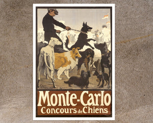 Jules Alexandre Grün "Monte - Carlo, Concours de Chiens" (c.1905) - Mabon Gallery