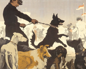 Jules Alexandre Grün "Monte - Carlo, Concours de Chiens" (c.1905) - Mabon Gallery