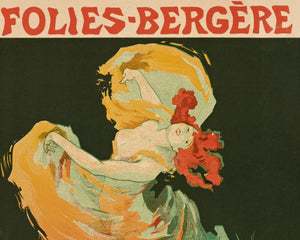 Jules Chéret "Folies - Bergère, La Loïe Fuller" (c.1893) Belle Époque Advertising Poster - Mabon Gallery