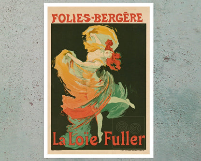 Jules Chéret "Folies - Bergère, La Loïe Fuller" (c.1893) Belle Époque Advertising Poster - Mabon Gallery