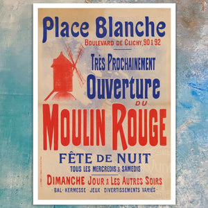 Jules Chéret "Moulin Rouge" (c.1888) Belle Époque Advertising Poster - Mabon Gallery