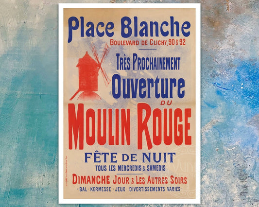 Jules Chéret "Moulin Rouge" (c.1888) Belle Époque Advertising Poster - Mabon Gallery