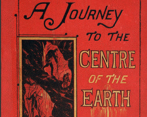 Jules Verne "A Journey to the Center of The Earth" First Edition Book Cover - Mabon Gallery