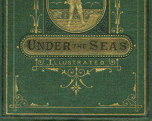 Jules Verne "Twenty Thousand Leagues Under the Seas" First Edition Book Cover - Mabon Gallery