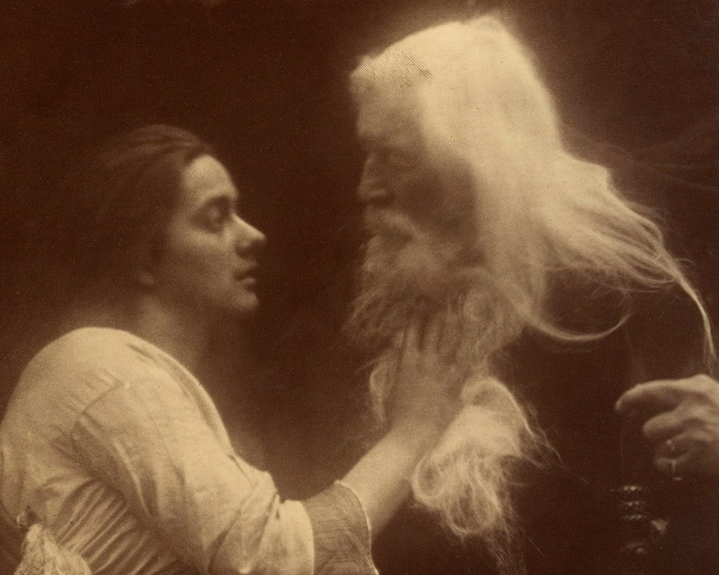 Julia Margaret Cameron “Vivien and Merlin” (c.1874) - Mabon Gallery