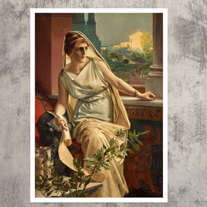 Julius Kronberg "Hypatia" (c.1889) - Mabon Gallery