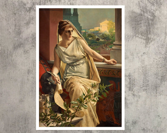 Julius Kronberg "Hypatia" (c.1889) - Mabon Gallery