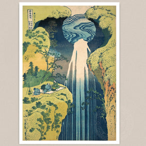 Katsushika Hokusai "The Amida Falls" (c.1832) - Mabon Gallery