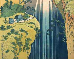 Katsushika Hokusai "The Amida Falls" (c.1832) - Mabon Gallery