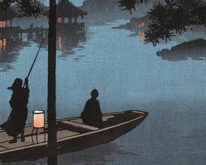 Koho Shoda "Stars over Biwa Lake" (c.1930) - Mabon Gallery