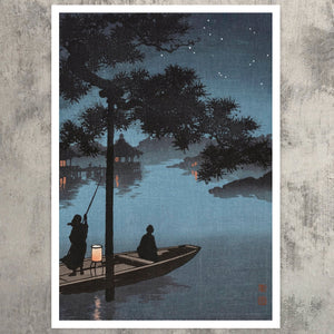 Koho Shoda "Stars over Biwa Lake" (c.1930) - Mabon Gallery