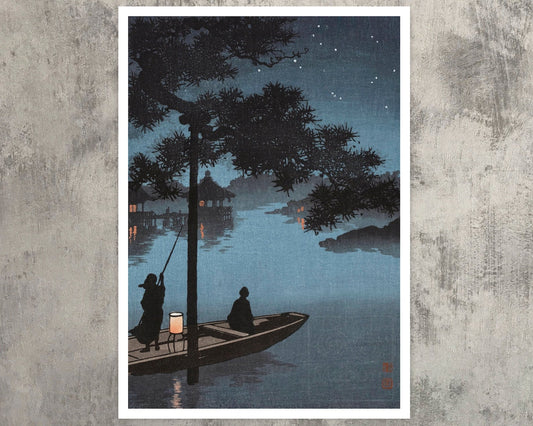 Koho Shoda "Stars over Biwa Lake" (c.1930) - Mabon Gallery