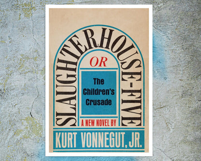 Kurt Vonnegut "Slaughterhouse - Five" (1969) First Edition Dust Cover Illustration, by Paul Bacon - Mabon Gallery