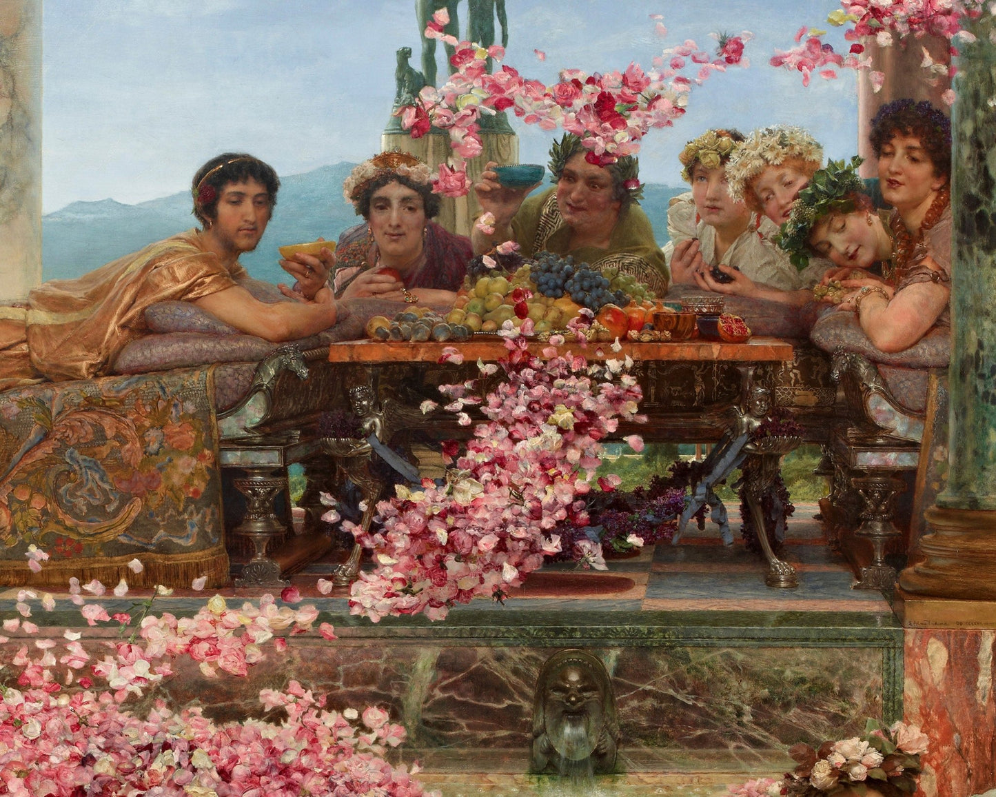 Lawrence Alma - Tadema "The Roses of Heliogabalus" (c.1888) - Mabon Gallery