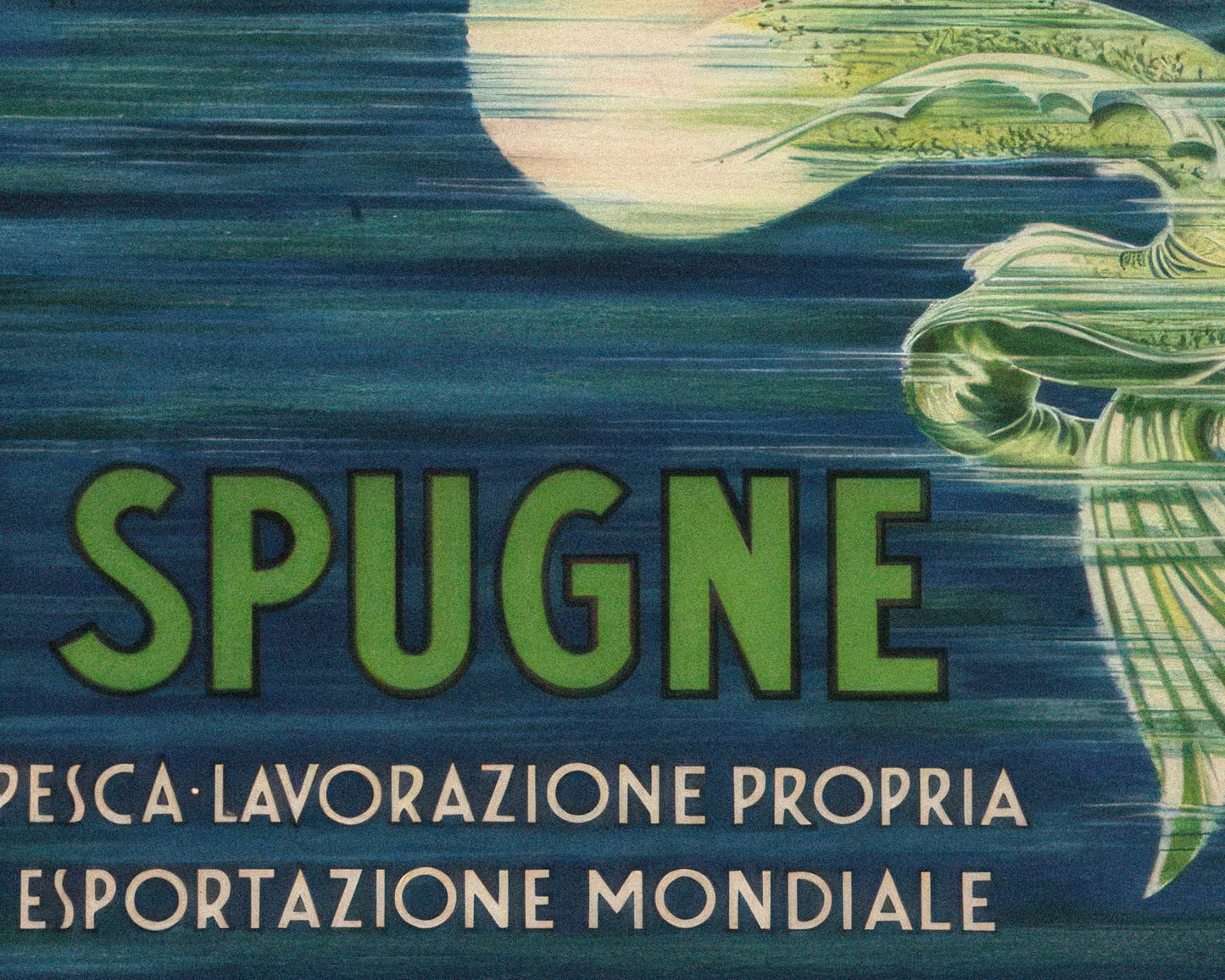 Leon Buttin "Spugne" (c.1914) Vintage Italian Sponge Advertising Poster - Mabon Gallery