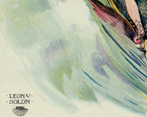 Leon V. Solon "The Maid of the Summer Surf " (c.1911) - Mabon Gallery