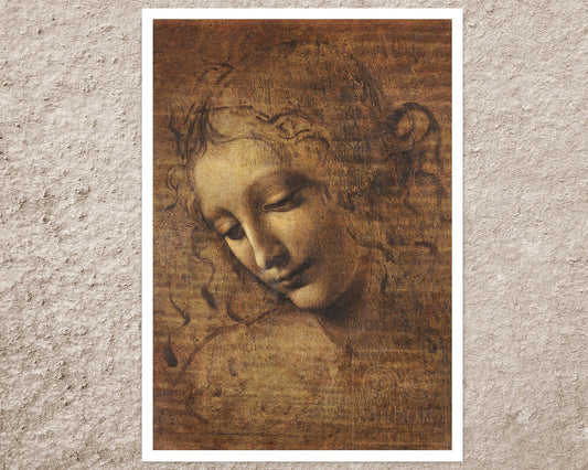 Leonardo da Vinci "La Scapigliata" (c.1506) - Mabon Gallery