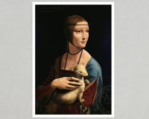 Leonardo da Vinci "Lady with an Ermine" (c.1489) - Mabon Gallery