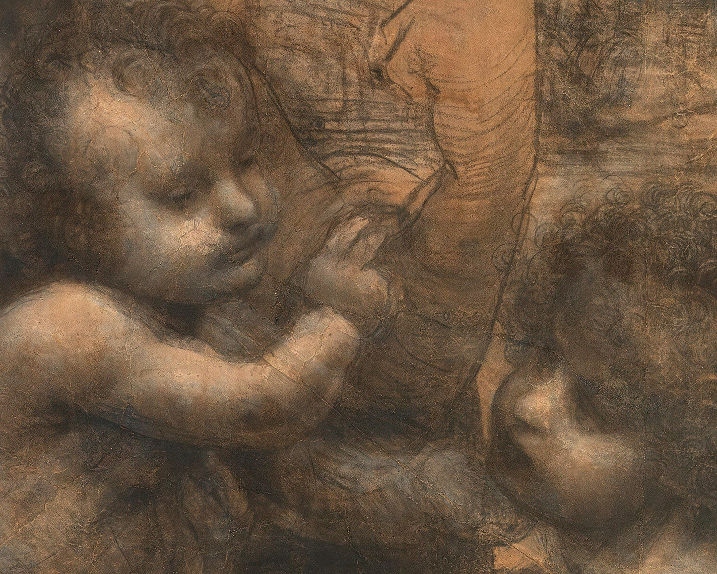 Leonardo da Vinci "The Virgin and Child with Saint Anne and Saint John the Baptist" (c.1500) - Mabon Gallery