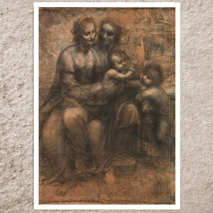Leonardo da Vinci "The Virgin and Child with Saint Anne and Saint John the Baptist" (c.1500) - Mabon Gallery