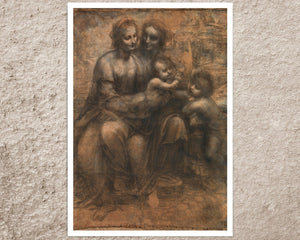 Leonardo da Vinci "The Virgin and Child with Saint Anne and Saint John the Baptist" (c.1500) - Mabon Gallery