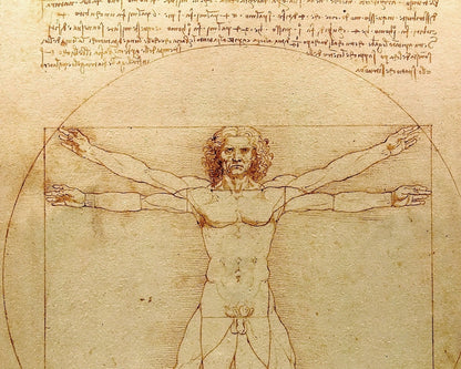 Leonardo da Vinci "Vitruvian Man" (c.1490) - Mabon Gallery