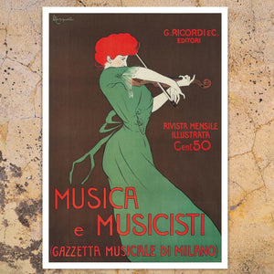 Leonetto Cappiello "Musica e Musicisti" (c.1914) - Mabon Gallery