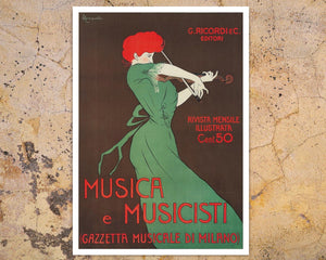 Leonetto Cappiello "Musica e Musicisti" (c.1914) - Mabon Gallery
